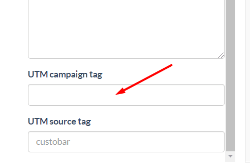 campaign tag in editor